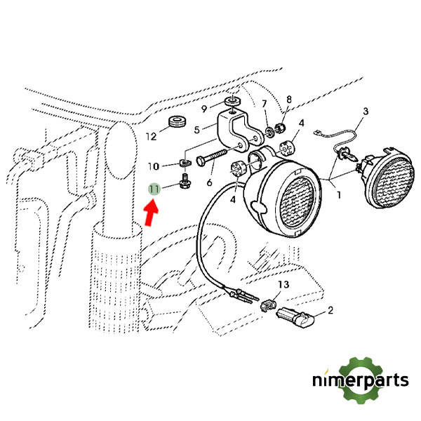 L171231 - L171231 TORNILLO FARO DE LABOR JOHN DEERE