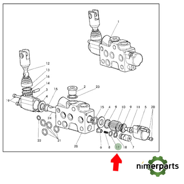 ER028140 - ANILLO TORICO VMD 5010 15 JOHN DEERE