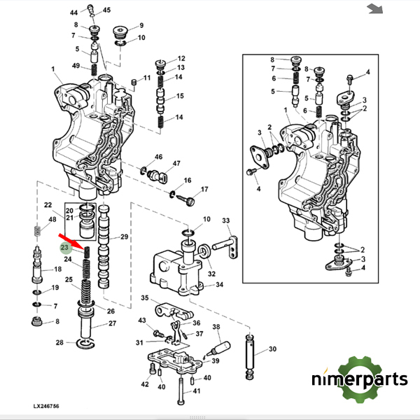 L111438 - MUELLE CAMBIO 6000 POWRREVERSER JOHN DEERE