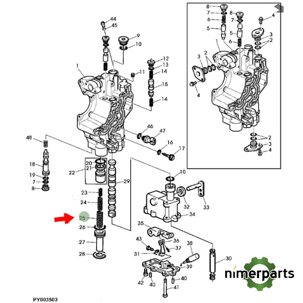L112428 - L112428 MUELLE CAMBIO 6000 P.REV JOHN DEERE