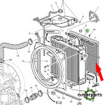 L168741 - Radiator Mesh 6020 6520 John Deere