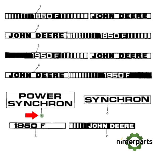 L59382 - Calcamonia "Power Synchron" John Deere