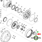R332855 -  ARANDELA AGUJAS PIÑON TDM 8000 JOHN DEERE