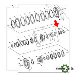 R73284 - Embrag segment P.S 42-4955 John Deere