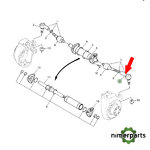 ER350961 - RÓTULA DIRECCIÓN IZQUIERDA TDM 5000GF JOHN DEERE