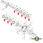 R166222 - TDM1500 8000R clutch dish
