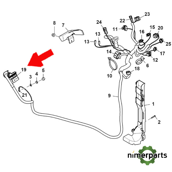 57M9041 - TERMINAL ELECTRICO JOHN DEERE