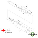 AHC22107 - KIT DE JUNTAS PARA CILINDROS HIDRÁULICOS JOHN DEERE