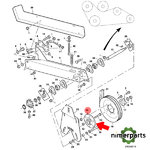 AH155812 - TAPA POLEA SINFIN DESCARGA ORIGINAL JOHN DEERE
