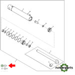 AH212102 - JUEGO RETENES BOTELLA ELEVADOR JOHN DEERE