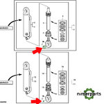 AL153296 - ROTULA BOTELLA SUSPENSIÓN JOHN DEERE