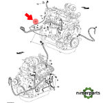 AL159181 - CABLE NEGATIVO DE LA BATERÍA, LONGITUD 720 MM JOHN DEERE