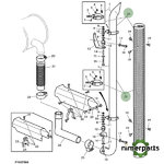 AL164277 - TUBO DE ESCAPE ORIGINAL JOHN DEERE