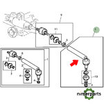 AL168708 - RÓTULA DIRECCIÓN LH 6000 ORIGINAL JOHN DEERE
