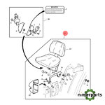 AL173569 - KIT ASIENTO ACOMPAÑANTE 6 7010 ORIGINAL JOHN DEERE