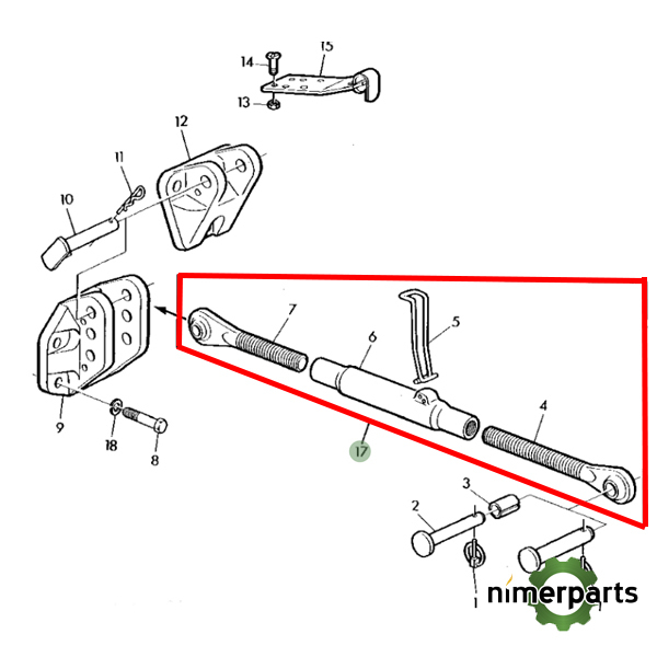AL67290  - TERCER PUNTO CORTO JOHN DEERE