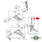 AM138400 - RÓTULA DE SUSPENSIÓN DELANTERA ORIGINAL JOHN DEERE