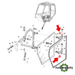 AZ57412 - BISAGRA DE VENTANA ORIGINAL JOHN DEERE