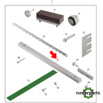 HXE142407 - CUCHILLO ESTACIONARIO PARA HIERBA ORIGINAL JOHN DEERE
