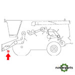 H174885 - CORREA TRAPEZOIDAL DE ACCIONAMIENTO DEL ALIMENTADOR DE SECCIÓN HC, LONGITUD ÚTIL 4062,0 MM ORIGINAL JOHN DEERE