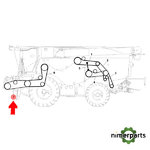 H218726 - CORREA TRAPEZOIDAL DE ACCIONAMIENTO DEL ALIMENTADOR DE SECCIÓN HL, LONGITUD EFECTIVA 4068 MM (160,2 PULGADAS) ORIGINAL JOHN DEERE