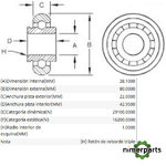 JD10020 - RODAMIENTO EJE GARGANTA CTS JOHN DEERE