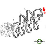 L115658 - CORREA TRAPEZOIDAL DE TRANSMISIÓN AUXILIAR DEL MOTOR, LONGITUD EFECTIVA 2285 MM (90 PULGADAS) JOHN DEERE
