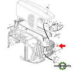 L167005 - REJILLA SUPERIOR DEL CAPÓ DELANTERO JOHN DEERE