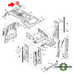 L216367 - JUNTA SUPERIOR DEL SOPORTE DEL CAPÓ IZQUIERDA ORIGINAL JOHN DEERE