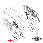L225414 - PROTECTOR DE DEDOS DEL CAPÓ, LADO DERECHO ORIGINAL JOHN DEERE