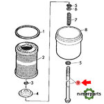 L29253 - TORNILLO CON BRIDA DE CABEZA HEXAGONAL, 1/2" X 7-1/2" ORIGINAL JOHN DEERE