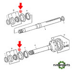 L42267 - ANILLO DE DESGASTE DEL EJE ORIGINAL JOHN DEERE