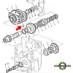 L77301 - JUNTA DEL ESCUDO DEL ENGRANAJE DE LA TDF JOHN DEERE