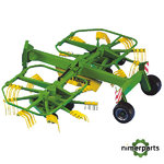 MCB002216000 - JUGUETE HILERADORA DE FORRAJE ROTATIVA DOBLE KRONE JOHN DEERE