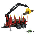 MCB002252000 -JUGUETE REMOLQUE FORESTAL CON PLUMA DE CARGA Y TRONCOS JOHN DEERE