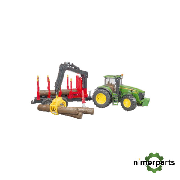 MCB009821000 - JUGUETE TRACTOR JD 7930 CON REMOLQUE FORESTAL JOHN DEERE 1:16