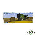 MCE42970X000 -JUGUETE  TRACTOR 6210R CON EMPACADORA 990 JOHN DEERE 1:32