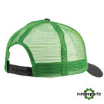 MC13080277BK -  GORRA NEGRA CON REJILLA VERDE Y LOGO BORDADOR ORIGINAL JOHN DEERE