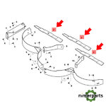 M142514 - CUCHILLA PARA MANTILLO, 72 PULGADAS, LONGITUD DE CORTE 8 PULGADAS (202 MM) ORIGINAL JOHN DEERE