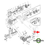 N34753 - LLAVE DE EJE, 9,5 X 63,5 MM ORIGINAL JOHN DEERE