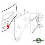 RE261887 - CILINDRO ACCIONADO POR GAS DE LA PUERTA LATERAL IZQUIERDA ORIGINAL JOHN DEERE