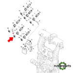 RE268230 - TAPA ENCHUFE AZUL ORIGINAL JOHN DEERE