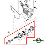 RE521502 - BOMBA DE AGUA 7710 8020 JOHN DEERE