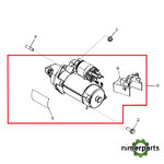 RE527400 - 6030 John Deere starter engine