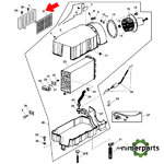 RE70742 - FILTRO DE AIRE DE RECIRCULACIÓN PARA CABINA DE SERVICIO PESADO ORIGINAL JOHN DEERE