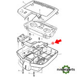 R110366 - TAPA INFERIOR DEL PANEL DE INSTRUMENTOS ORIGINAL JOHN DEERE