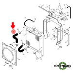 R126012 - MANGUERA SUPERIOR DEL RADIADOR ORIGINAL JOHN DEERE