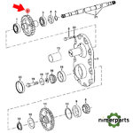 R130894 - ENGRANAJE DEL EJE DE TRANSMISIÓN DIFERENCIAL ORIGINAL JOHN DEERE