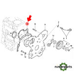 R131794 - JUNTA PLACA FRONTAL DEL BLOQUE CILINDROS ORIGINAL JOHN DEERE