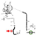 R134486 - MANGUERA DE ASPIRACIÓN DEL TURBOCOMPRESOR ORIGINAL JOHN DEERE